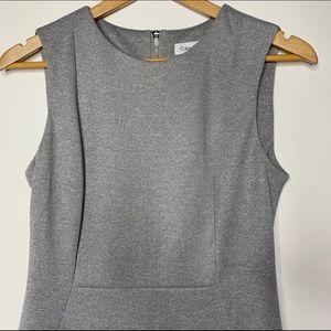 Calvin Klein Grey Silver Midi Sleeveless Dress